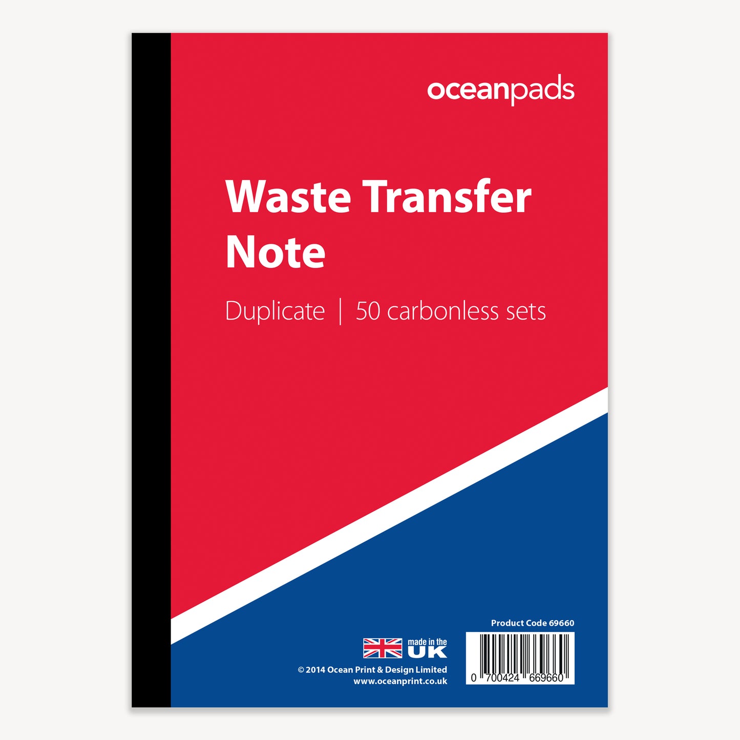 Waste Transfer Note, A5, Duplicate (69660)