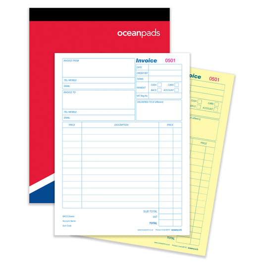 Large Invoice Book, Duplicate, A4 (69707)