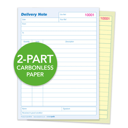 Delivery Note Book Duplicate, A5