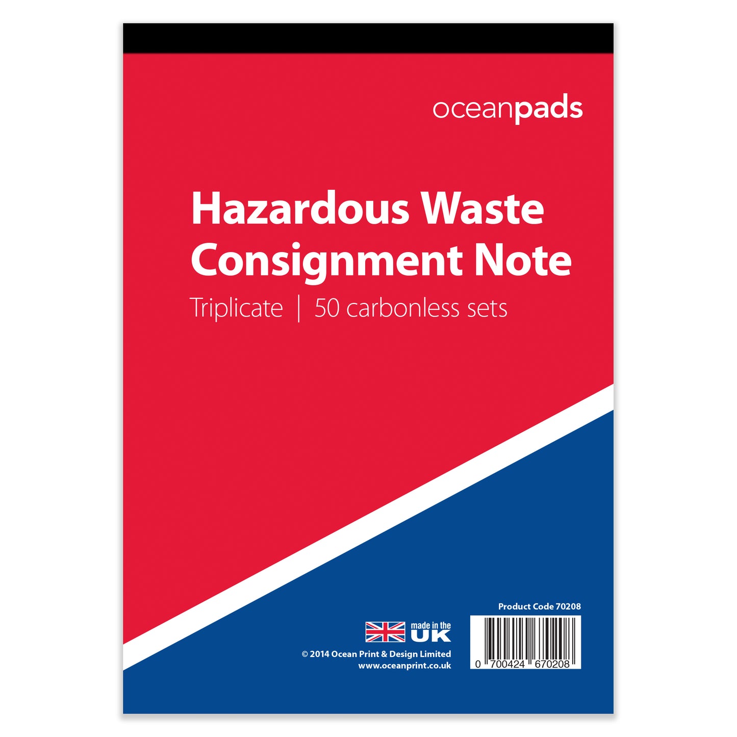 Environment Agency Hazardous Waste Consignment Note HWCN01v112 (70208)