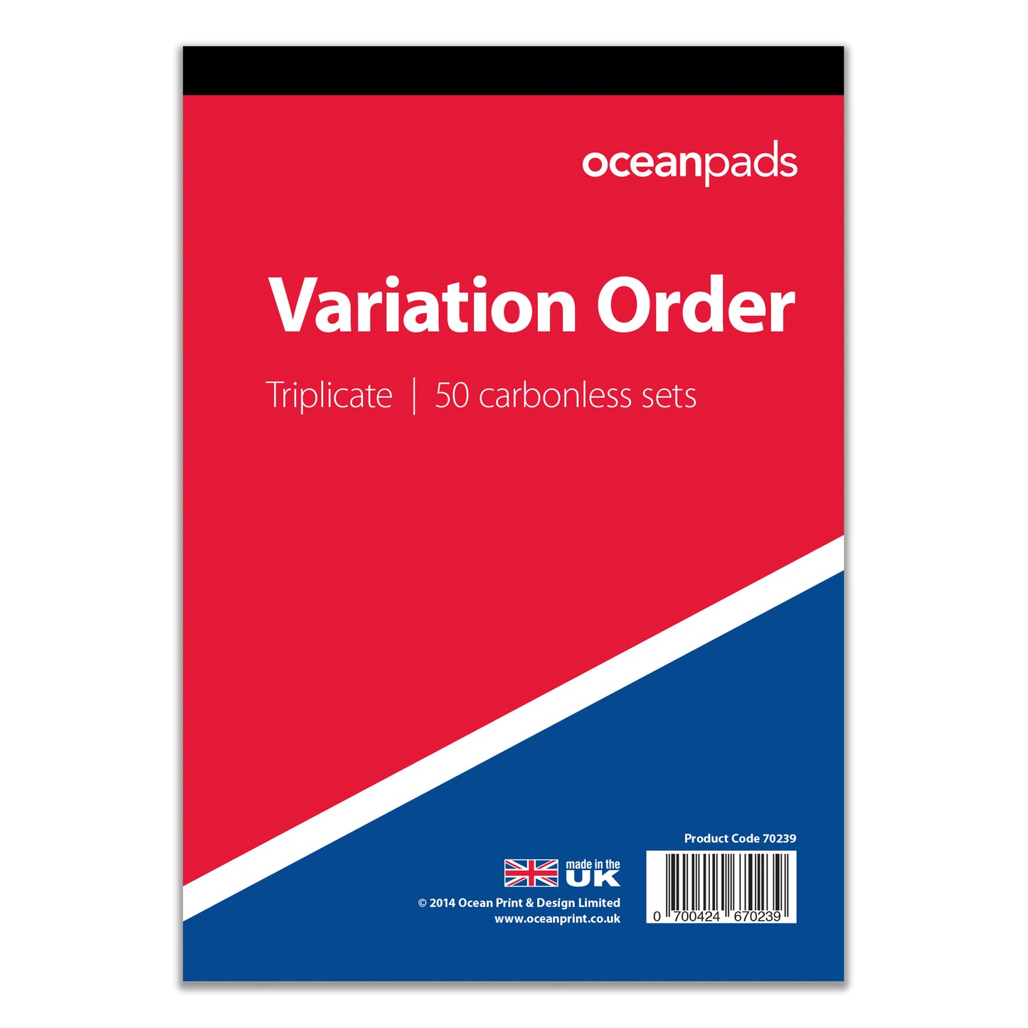 Variation Order Book for Builders, Plumbers, Carpenters, Electricians, Decorators and Other Trades (70239)