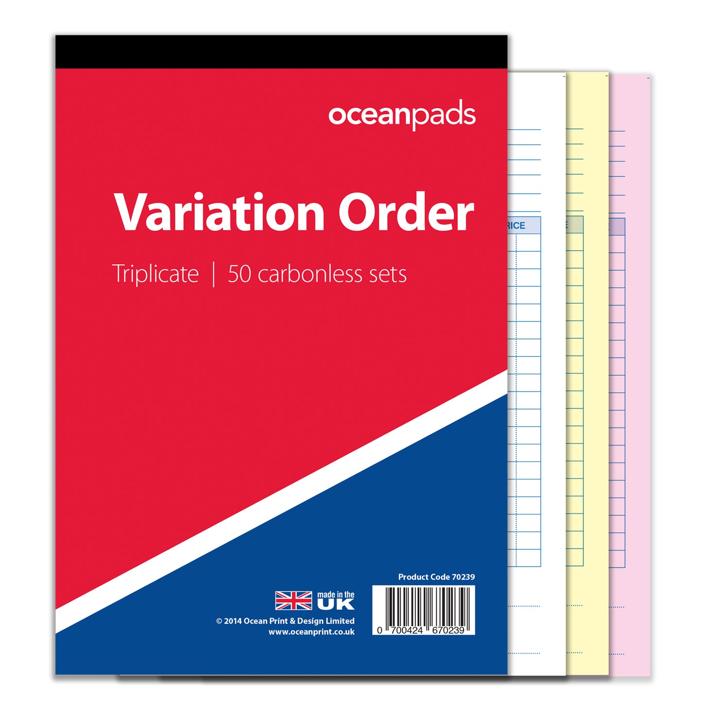 Variation Order Book for Builders, Plumbers, Carpenters, Electricians, Decorators and Other Trades (70239)