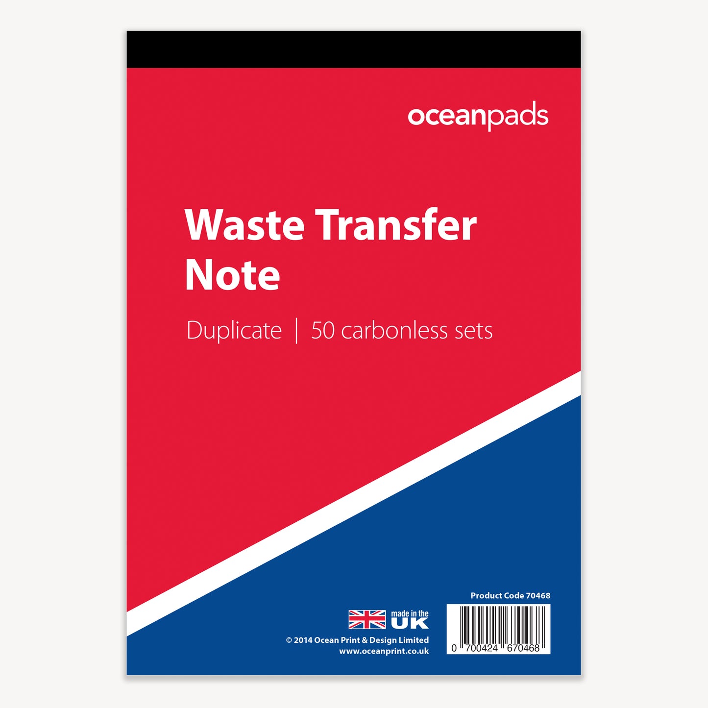 Waste Transfer Note, A5, Duplicate (70468)