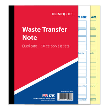 Waste Transfer Note, A5, Duplicate (69660)